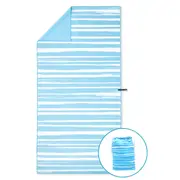 Newlyfe XL Azure Adult Beach Towel & Pouch