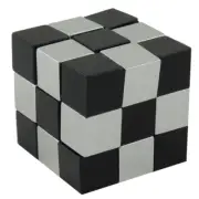 Stretchy Metal Snake Cube puzzle