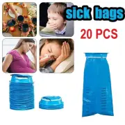 Disposable Vomit Bags Sickness Travel Plane Motion Car Bus Sea Sick Sealable