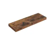 Rustic Brown Floating Wall Shelf for Photos and Decorations