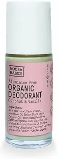 Noosa Basics Natural, Vegan & Aluminium Free Roll On Deodorant Coco Vanilla 70ml