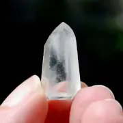 RARE Channeler White Amphibole Quartz Crystal Mini Tower, Angel Phantom Quartz,