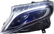 2 PCS Car Goods Compatible For Benz VITO V Class Metris 2015-2019 Head Lamp LED Headlight LED Dual Projector Headlights Replacement