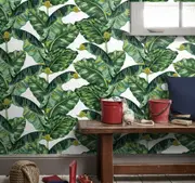 Banana Leaves Wall Paper