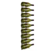 Epicureanist Wine Rack 35.75" H, Metal Material Wall Mounted 9-Bottle Capacity
