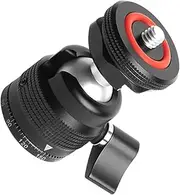 TEHAUX Swivel Tripod Ball Head Spherical Head for Photography Lighting Durable Portable Tripod Accessory Compatible with Fill Light Setup