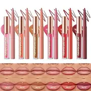 Makeup Lip Liner, Pencil Lip Liner,Portable Lipstick Crayon | Portable Lipstick Castle, Natural Lipliner Pencil and Lipgloss Set for Women Women