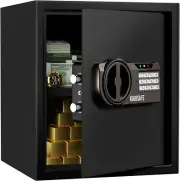 KABISAFE 1.5 Cubic Feet Safe Box and Lock Box, Money Safe Box with Digital Keypa