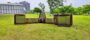 Portable Cat Playpen Outdoor Enclosures -4 in 1 Folding Play Tent Tunnel Cube Co