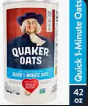 Quaker Quick 1 Minute Oats Oatmeal 42 oz