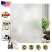 Frosted Window Privacy Film - UV Blocking, Heat Control, Static Cling 23.6"x1...