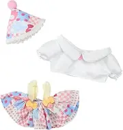 Generic 8in Plush Doll Outfits and Accessories for Birthday Gifts