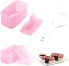 2 Pack Non Stick Musubi Maker Press with Small Rice Paddle, Sushi Making Kit