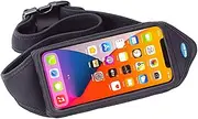 Tune Belt IP7 Running Belt for Women Men, Cell Phone Belt Holder, Waist Fanny Pack for iPhone 14/15, 14/15 Pro, 11/12/13 Pro, 12/13 Mini, X/XS/XR, Galaxy S22/S23, with Accessory Pocket – Black