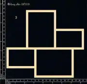 Dusty Attic Chipboard 8x9 - College Frameworks #3, DA3628