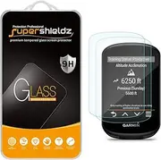 (2 Pack) Supershieldz for Garmin Edge 530 and Edge 830 Tempered Glass Screen Protector, 0.33mm, Anti Scratch, Bubble Free
