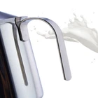 400cc Manual Milk Creamer Frother Double Layer Filter Stainless Steel.