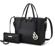 [MKF Collection] Tote bag for Women with Wristlet Wallet, Vegan Leather Top-Handle Shoulder Handbag Purse
