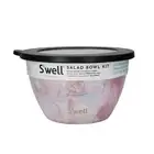 S'well Geode Rose Salad Bowl Container Tray Kit Lunch Dinner Storage 1.9L Pink