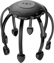 Octopus Head Massager - Electric Scalp Tool, Automatic Head Scratcher, Relaxing Hair Stimulator | 360 Degree Claw Massager, Scalp Tension Relief Device, Head Massage at Home