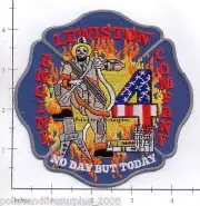 Maine - Lewiston Engine 4 ME Fire Dept Patch - No Day But Today