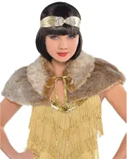 Gatsby 20s Furry Capelet