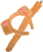 [BESTYASH] Animal Headgear Headbands Plush Puppy Tail Puppy Dog Ears and Tail Themed Headband Eater Headband Party Hairbands Rabbit Ears Headband Coffee Flannel