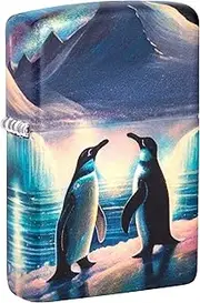 Zippo Penguin Design Lighter, Glow-in-Dark