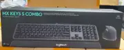 Logitech MX Keys S Combo Performance Wireless Keyboard and Mouse with Palm Rest