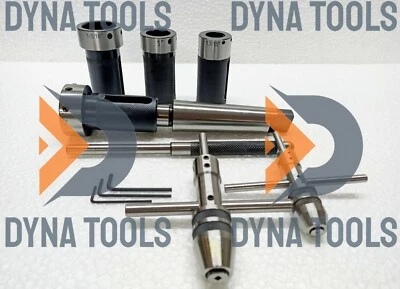 Threading Tapping Kit For Lathe Tailstock MT4 Shank - For Inch Size Taps & Dies