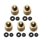 Efficient Stove Cylinder Butane Canister Tanks Gas Refill Adapters (5pcs)