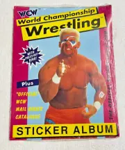 WCW EUROFLASH WRESTLING STICKER ALBUM 1992 STING WWF WWE - SEALED NEW