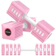 KEMLDIVS Adjustable Weight Dumbbells Set of 2, 3.4lb/5.7lb/8lb/10.3lb/12.6lb ...