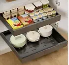 2 Pack Expandable Pull Out Cabinet Organizer 21” Roll Out Shelves