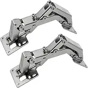 170 Degree Kitchen Door Hinge Kit for New or Replacement Door Hinges 2 Pack Hinges Cupboard - Easy to Install