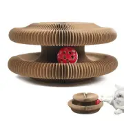 Cat Scratching Board Round Cat Corrugated Circular Foldable Cat Cardboard Toy