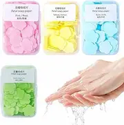 Soap Paper Sheets - Portable and Dissolvable Paper Soap - Soap Paper Sheets Travel Scented Hand Bath Foaming Paper Soap Confetti Slide Flakes for Travel and