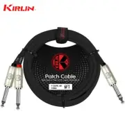 Kirlin 6FT 1/4" TRS Stereo Male Plug to Dual 1/4" TS Mono Male Cable Y-336PR-06