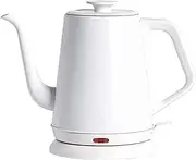 Electric Kettle 1L/33.8OZ Electric Kettle, Silent Gooseneck Hot Water Boiler, Tea Kettle with Anti-Slip Base, White Water Kettle Fast