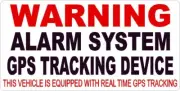 4 WARNING ALARM SYSTEM GPS TRACKING DEVICE THEFT TRUCK CAR OUTSIDE WINDOW DECAL
