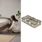 Under Bed Folded Storage Box Stackable Closet Organizer Space Saving Two Way
