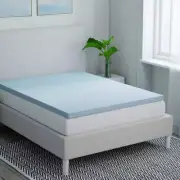 StyleWell Mattress Topper 4 In. Thick Twin Plush Comfort Gel Infused Memory Foam
