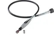 Dremel 225-01- Flex Shaft Rotary Tool Attachment with Comfort Grip and Long Cable - Engraver, Polisher, and Mini Sander- Ideal for Detail Metal Engraving, Wood Carving, and Jewelry Polishing, Grey