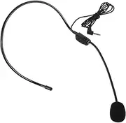 ERINGOGO Lightweight Fake Microphone Headset Prop Realistic Simulation for Stage Dance and Party Use