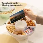 Round Fruit Plate Multi-compartment Multipurpose Candy Snack Dried Fruit Tray