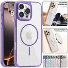For iPhone 16 16e 15 14 13 12 11 Pro Max Magsafe Magnetic Case Shockproof Cover