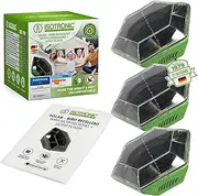 ISOTRONIC® Ultrasonic Solar Bird Repeller, bird-control ultrasonic scarer pigeon to protect garden, house and boat, 3 pieces