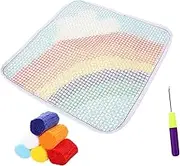 DIY Rug Carpet Latch Hook Kit Creative Embroidery Set Handmade Cushion Embroidery Kit for Boys and Girls