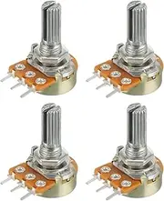 uxcell WH148 5K Ohm Variable Resistors Single Coil Film Potentiometer 5pcs