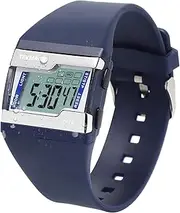 [ILAME] 10 ATM Water Resistant Digital Wristwatch for Swimming and Diving with Multiple Functions of Lap Stopwatch, Alarm Clock, Calendar and Backlight